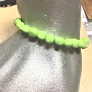 Lime Green Turquoise Stretch Bracelet #1334